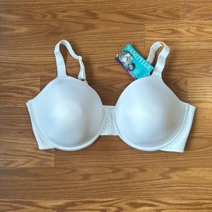 NWT Vanity Fair Beauty Back White Full Figure Underwire Smoothing Bra Size 40DD